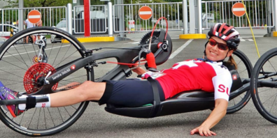 Die Joner Handbike-Athletin Sandra Stöckli nimmt zum dritten an den Paralympics teil und startet am Donnerstag beim Strassenrennen. (Archivbild)