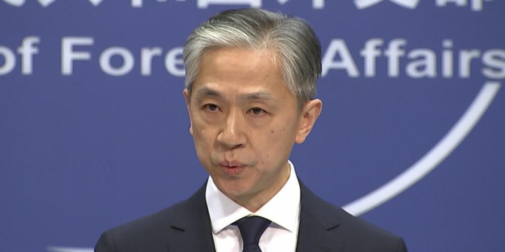 ARCHIV - Wang Wenbin, Sprecher des chinesischen Außenministeriums, spricht während einer routinemäßigen Pressekonferenz (13.11.20). Wenbin sagt, dass sich Afghanistan nach dem US-Abzug in einer neuen Ausgangslage für Frieden und Wiederaufbau befin...