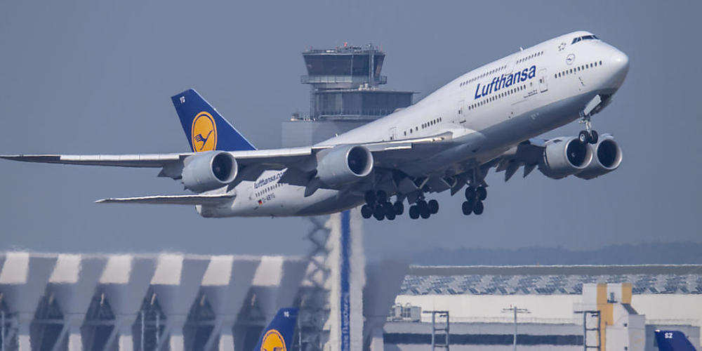 Lufthansa profitiert vom Bahnstreik in Deutschland (Archivbild)