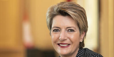 Justizministerin Karin Keller-Sutter sprach am Swiss Economic Forum in Interlaken. (Archivbild).