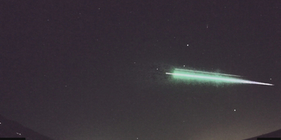 Der Meteor vom Mittwoch war sechs Sekunden lang zu sehen.