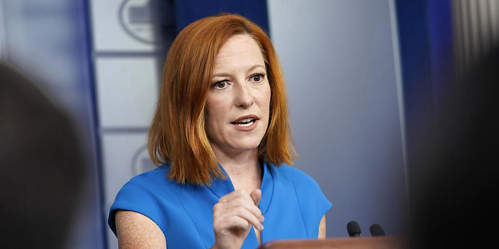 ARCHIV - Jen Psaki, Pressesprecherin des Weißen Hauses, spricht während des täglichen Briefings im Weißen Haus. Foto: Susan Walsh/AP/dpa