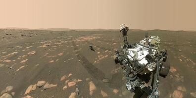 Der Mars-Roboter "Perseverance" auf dem Roten Planeten in einer Aufnahme vom April 2021. (Archivbild)