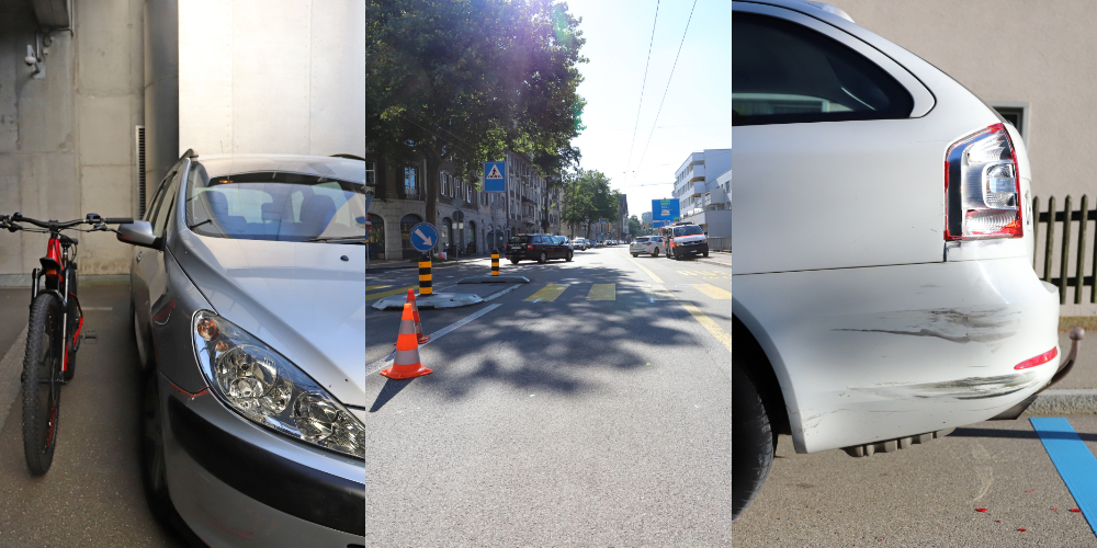 Am Donnerstag ereigneten sich drei Verkehrsunfälle in der Stadt St.Gallen