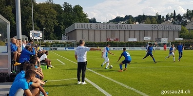 Der FC Gossau erwartet den FC Uzwil im Stadion Buechenwald.