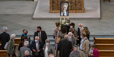 Abschied von Hans Küng in der Jesuitenkirche in Luzern.