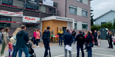 Sanierungsbesichtigung des Gemeindehauses Oberbüren.