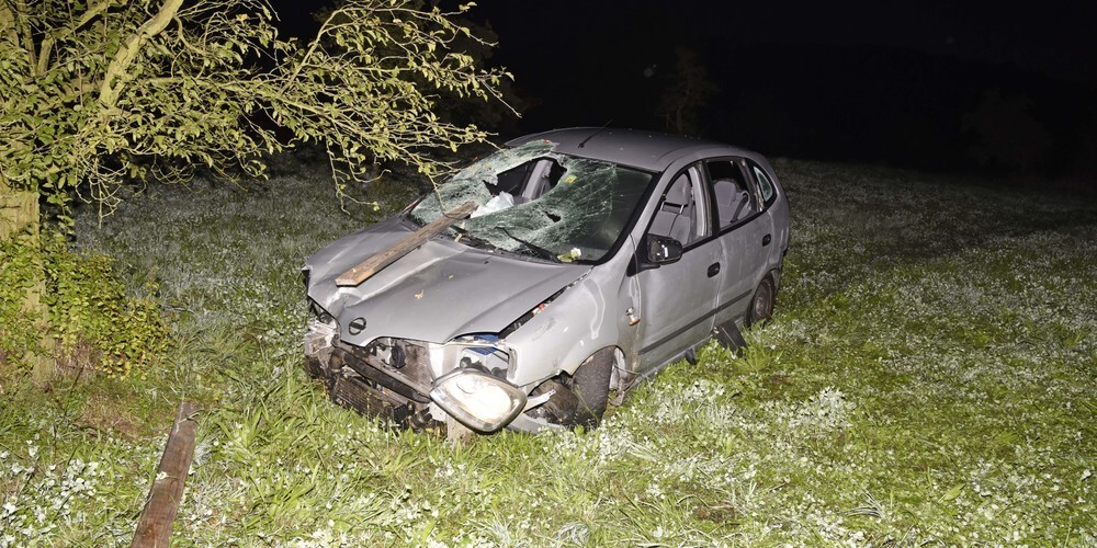 Auf der Strecke zwischen Dörflingen und Herblingen kam es zu einem Selbstunfall, 