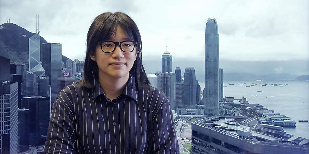 ARCHIV - Chow Hang-Tung, die Vizevorsitzende der Allianz zur Unterstützung der patriotischen demokratischen Bewegungen in China, am 24. Mai 2021. In Hongkong sind am Mittwoch erneut vier bekannte Aktivisten der demokratischen Opposition festgenomm...