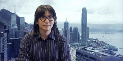 ARCHIV - Chow Hang-Tung, die Vizevorsitzende der Allianz zur Unterstützung der patriotischen demokratischen Bewegungen in China, am 24. Mai 2021. In Hongkong sind am Mittwoch erneut vier bekannte Aktivisten der demokratischen Opposition festgenomm...