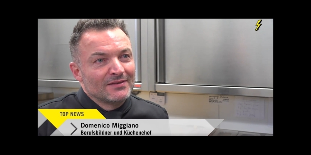 Küchenchef und Sterne-Koch Domenico Miggiano vom Gasthof Löwen in Bubikon im Interview mit Tele Top.