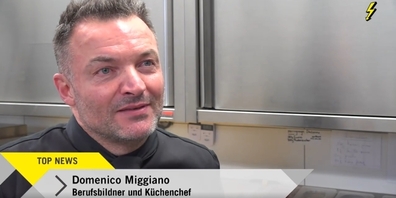 Küchenchef und Sterne-Koch Domenico Miggiano vom Gasthof Löwen in Bubikon im Interview mit Tele Top.