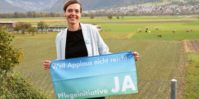 Bettina Hoch setzt sich ein für bessere Arbeitsbedingungen in der Pflegebranche. 