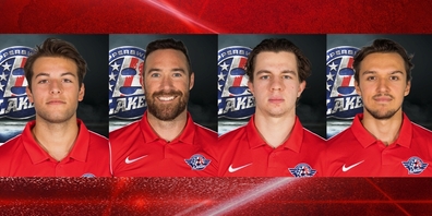 Gleich vier Spieler sind verletzt: (v.l.n.r.) Inaki Baragano, Andrew Rowe, Marco Lehmann und David Aebischer.