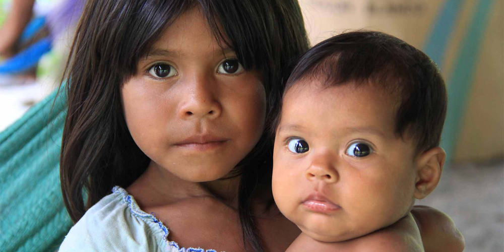 Kinder vom Stamm Indio Maiz in Nicaragua.
