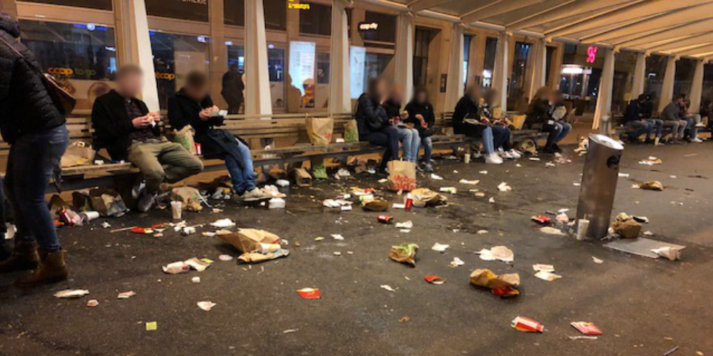 So sah es am Olma-Wochenende am Marktplatz aus.