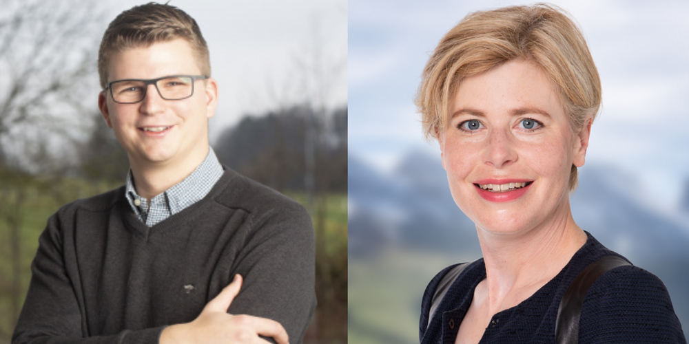 Esther Friedli & Mike Egger setzen sich für die St.Galler KMU ein.