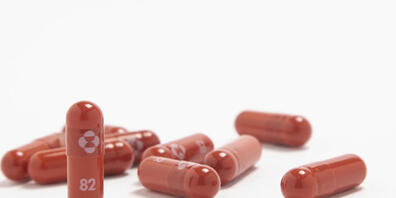 HANDOUT - Das neue Medikament zur Behandlung von Covid-19 hat im Test laut Hersteller Pfizer gute Wirksamkeit bewiesen. Foto: Merck  Co./AP/dpa - ACHTUNG: Nur zur redaktionellen Verwendung im Zusammenhang mit der aktuellen Berichterstattung und nu...