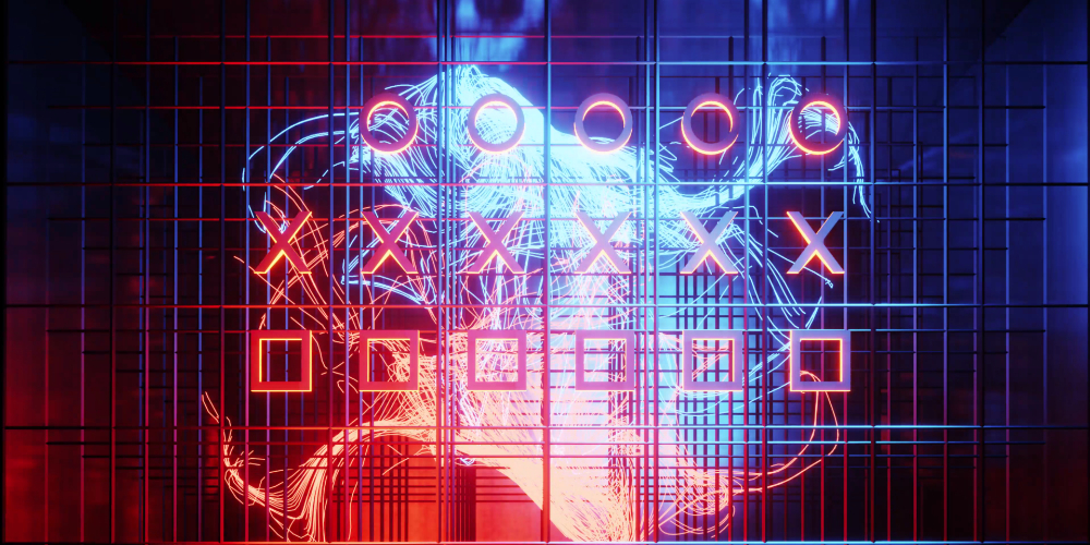 Am Digitaltag wird der Glaskubus beleuchtet.