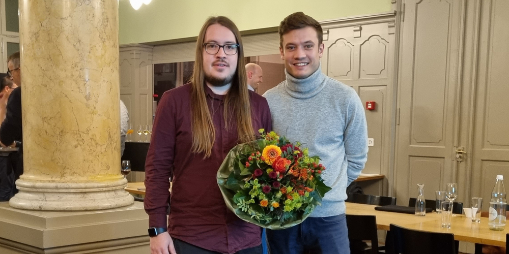 Ramon Waser, neuer Präsident, und Andrin Monstein, neuer Vize-Präsident.