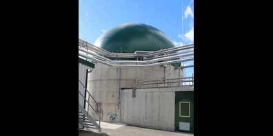 Biogasanlage Tägerwilen, speist Biogas direkt ins Kreuzlinger Netz ein.