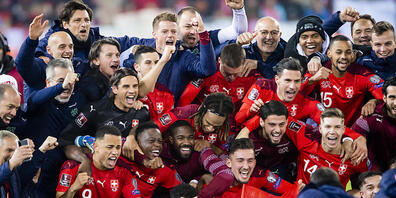 Grund zum Jubeln: Die Schweizer qualifizierten sich als Gruppensieger direkt für die WM in Katar