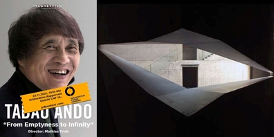 Der Film gibt einen faszinierenden Einblick in die Welt des Stararchitekten Tadao Ando (l.), der wie ein Popstar verehrt wird.