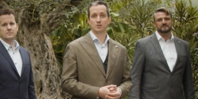 V. l. Markus Zollinger, Benedikt Ambühl und Simon Schefer.