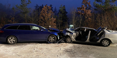 Gestern ereignete sich ein Unfall bei Thayngen. 