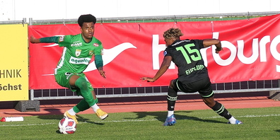 Szene aus dem Testspiel SC Austria Lustenau - FC St.Gallen Anfang September