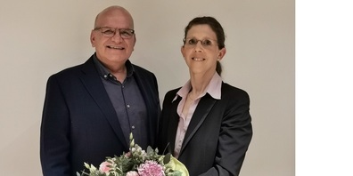 Der bestätigte Bezirksparteipräsident Harry Stehrenberger und die nominierte Nina Schüler-Widmer.