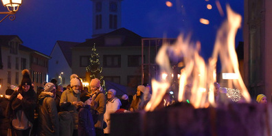 Advent in Bad Ragaz ist, wenn Lichterkönigin und Lichterkönig in Amt ernannt worden sind.