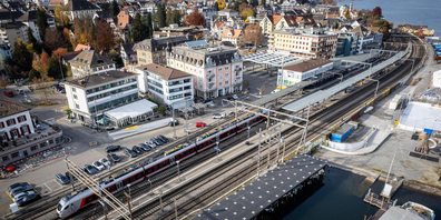 Aufgrund der steigenden Anzahl Reisender bauen die SBB den Bahnhof Wädenswil aus.