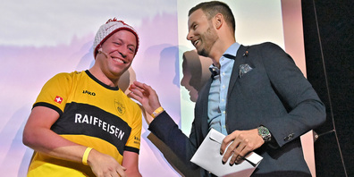 FCFS-Präsident Christoph Fässler (links) und FC-Wollerau-«Amtskollege».