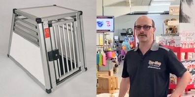 Nach Mass gefertigte Hundeboxen "swissdogbox" by pfotenshop.ch.