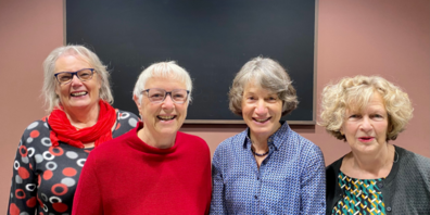 Das Team «Bistro Stadtbibliothek»: (v.l.n.r.) Romy Forster, Rägi Zubler, Beatrix Bossart, Beatrice Trotter (nicht auf dem Bild: Elsa Widmer).