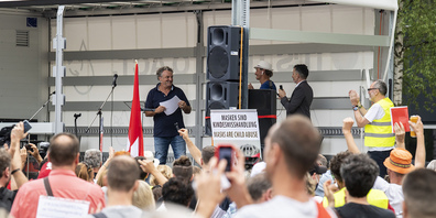 Die Kundgebung am Turbinenplatz vom September 2020.
