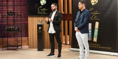Alain Giger und Sasha Zaric referierten am 30. November vor den Investoren über ihre Edelmetall-Desinfektionsmittel. 