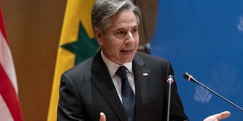 Antony Blinken, Außenminister der USA, spricht während einer Veranstaltung. Foto: Andrew Harnik/AP Pool/dpa