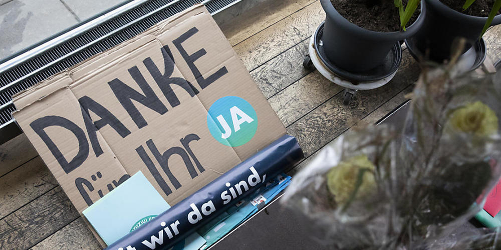 «Danke für Ihr Ja»: Die Stimmenden in der Schweiz haben das Anliegen der Pflegeinitiative gehört.