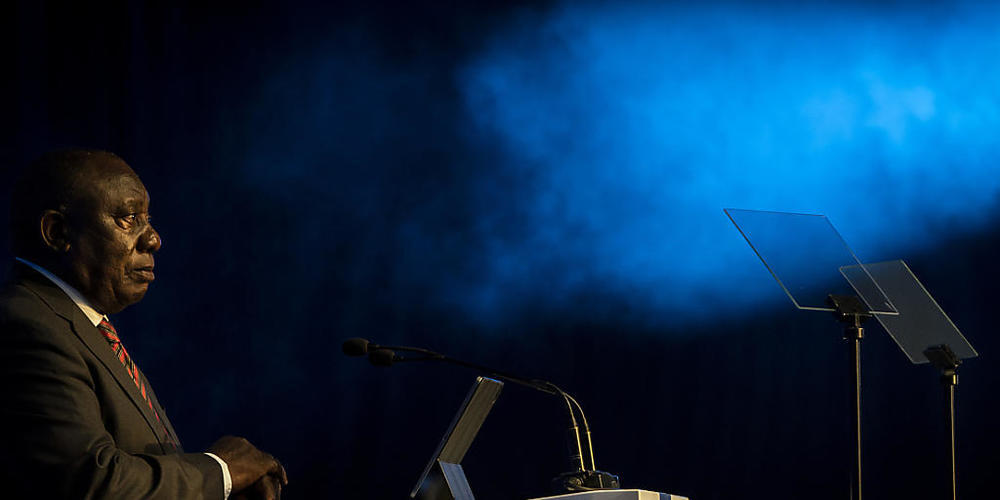 Der südafrikanische Präsident Cyril Ramaphosa. Foto: Shiraaz Mohamed/AP/dpa