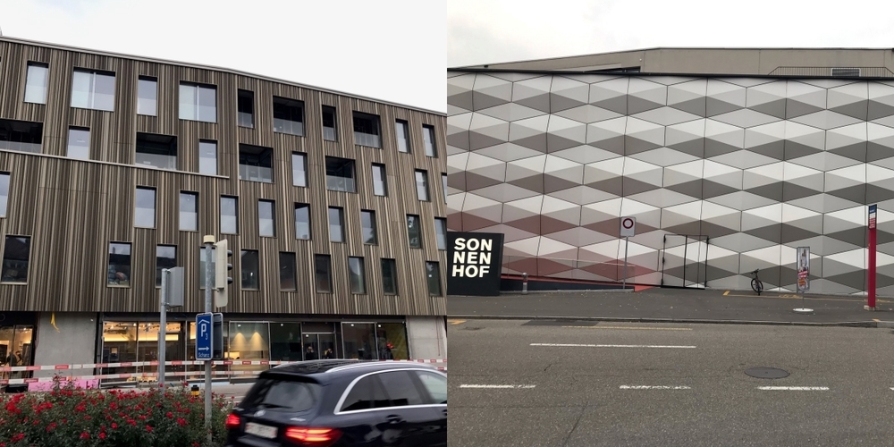 Beat Schuler aus Jona meint, dass die braungraue Fassade vom Entra vielleicht einen Bezug zur Sonnenhof-Fassade haben könne.
