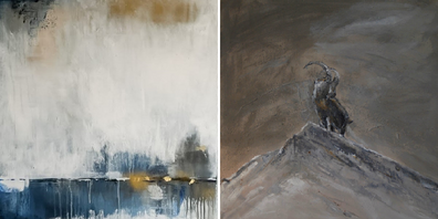 Zwei einzigartige Werke von Jaqueline Brühwiler.