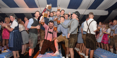 Die Stimmung am 13. Oktoberfest im Plaza war ausgelassen.