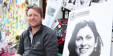 ARCHIV - Richard Ratcliffe, der Ehemann der im Iran inhaftierten Nazanin Zaghari-Ratcliffe,hofft auf die Freilassung seiner Frau. Foto: Jonathan Brady/PA Wire/dpa