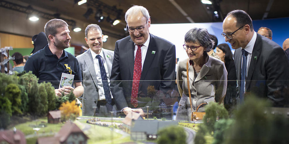 Am 7. Oktober 2021 war die Olma in St.Gallen nach einem Jahr Corona-Pause in Anwesenheit von Bundespräsident Guy Parmelin (SVP) eröffnet worden. (Archivbild)