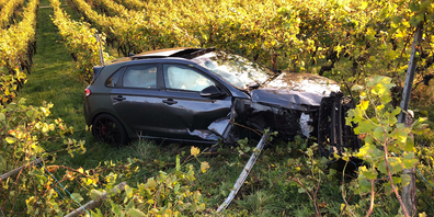 In Hallau hat sich ein Verkehrsunfall ereignet. 