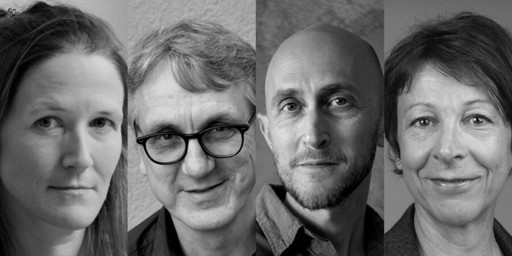 Die diesjährigen Nominierten: Martina Clavadetscher, Thomas Duarte, Michael Hugentobler und Veronika Sutter.