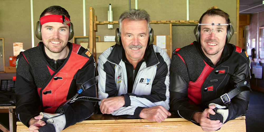 Stark geschossen: (von links) Michael Monsch, Meinrad Monsch und Roger Monsch. 