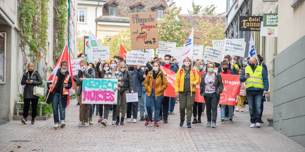 Walk of Care durch die Schaffhauser Altstadt. (Archivbild)